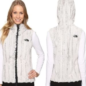 THE NORT FACE FURLANDER VEST WOMEN'S FAUX FUR FLEECE SZ SMALL